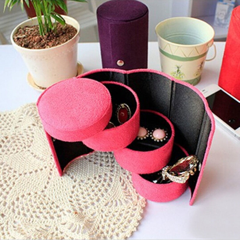 Fashion 3-Layer Jewelry Box Organizer